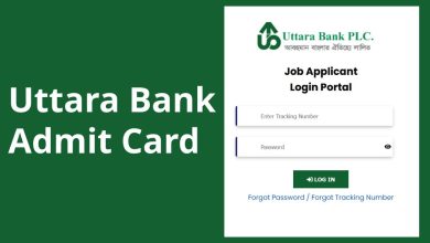 Uttara Bank Admit Card