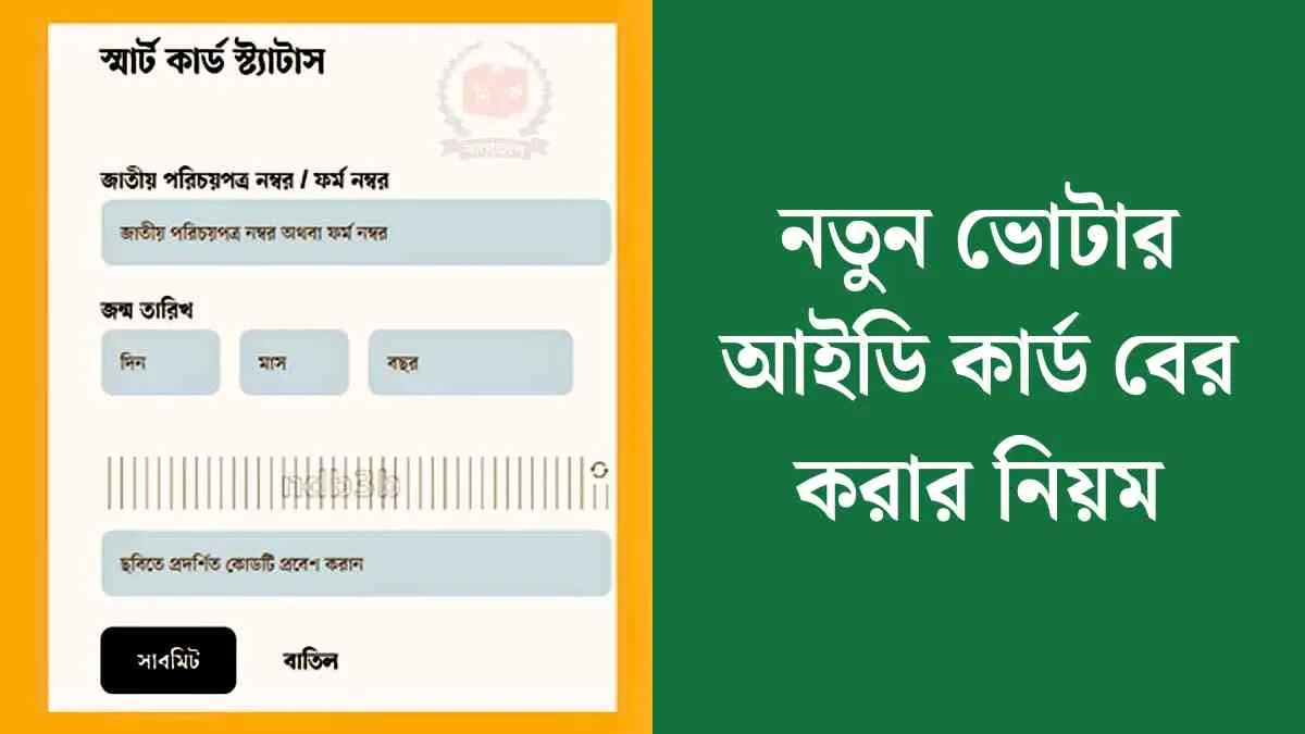 নতুন ভোটার আইডি কার্ড বের করার নিয়ম ২০২৫ সম্পর্কে জানুন।